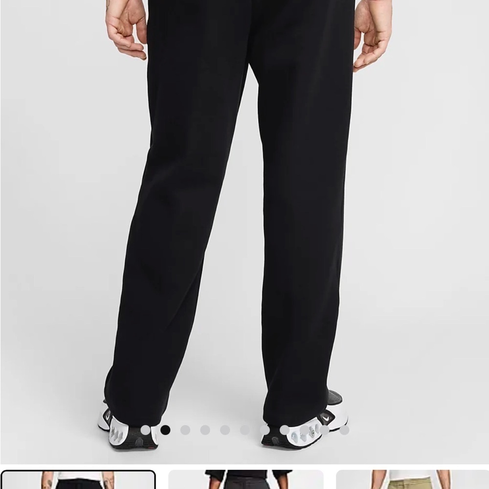 Nike loose fit straight leg stacked length joggers/track pants - Picture 2 of 11
